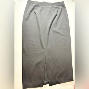 Talbots Classic Long Black Skirt Size 12